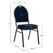 Scaun, stivuitor, material albastru / cadru gri, JEFF 3 NEW