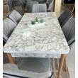 Set masa extensibila cu 6 scaune gri