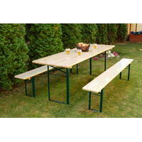 Set berarie pliabil din lemn masiv   70 x 220 cm 