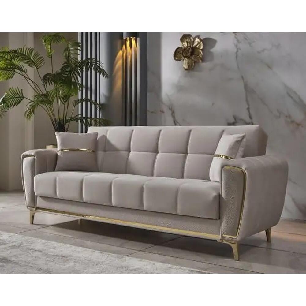 Canapea extensibila 3 locuri cu lada de depozitare