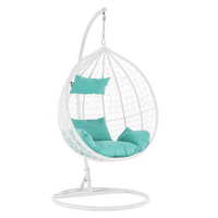 Scaun agățat, alb/mentol, Bavy NEW