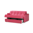 Canapea extensibila cu 2 locuri Mondo,roz