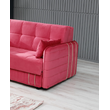 Canapea extensibila cu 2 locuri Mondo,roz