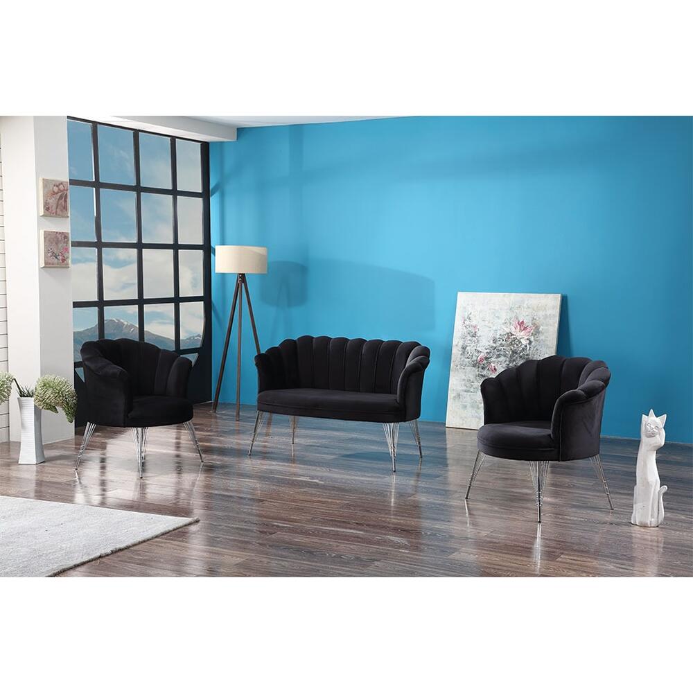 Set canapea Bavy 2-1-1 Negru