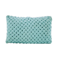 Garnituri ,seturi de asternuturi si covoare complementare,Alya, Perna decorativa impletita turcoaz