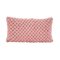 Garnituri ,seturi de asternuturi si covoare complementare,Alya, Perna decorativa impletita roz