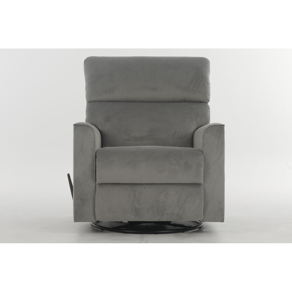 Fotoliu rotativ cu recliner manual gri  Bavy