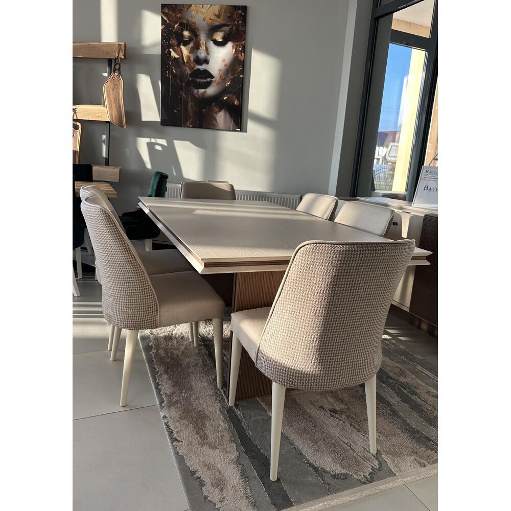 Set masa fixa + 6 scaune