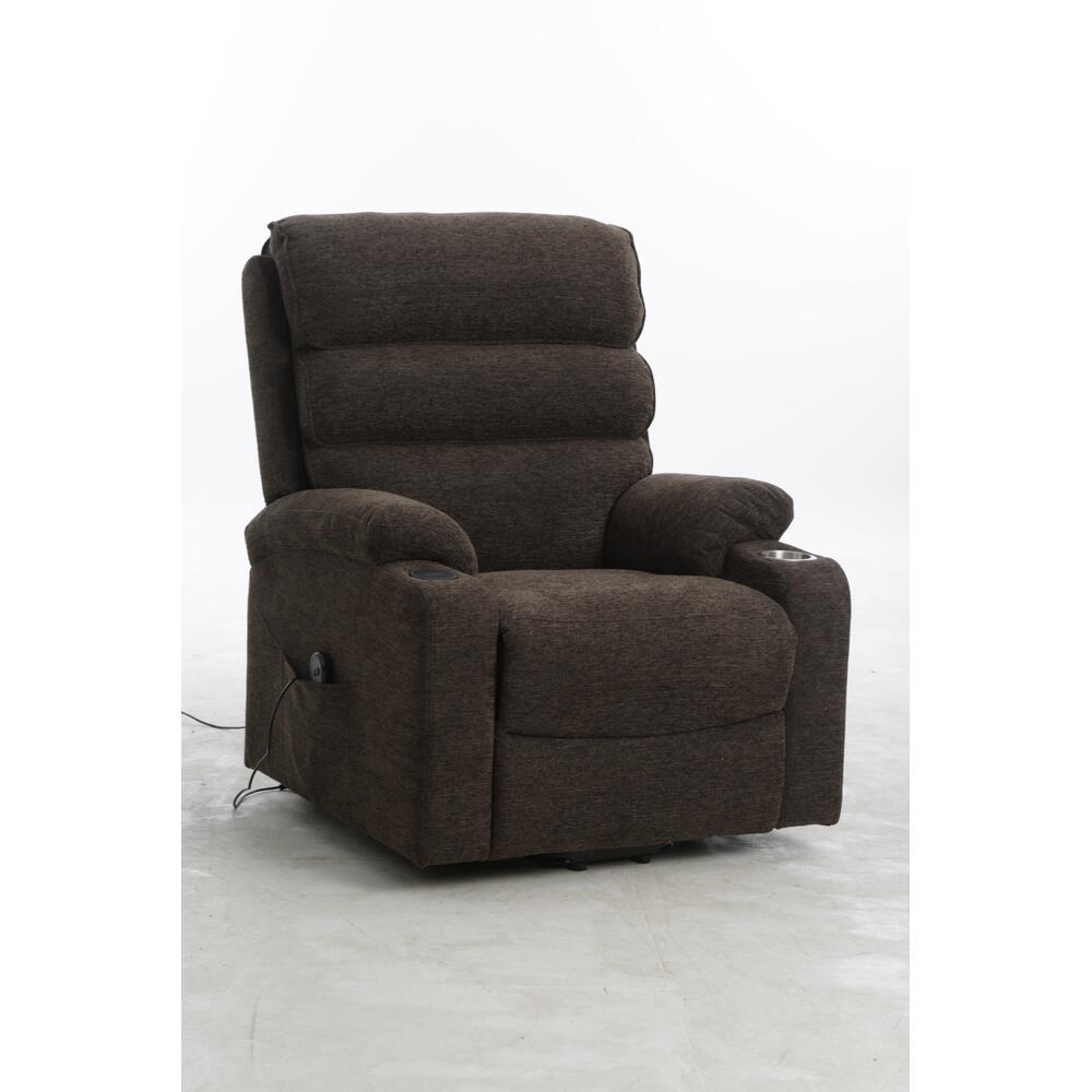 Fotoliu cu recliner power lift maro Bavy