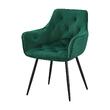 Scaun tapitat verde smarald ,catifea impermeabila