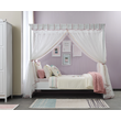 Pat cu baldachin din tulle pentru copii,Alya, 120 cm*200 cm