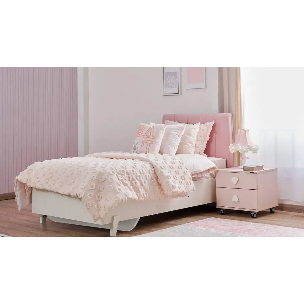 Pat pentru copii cu lada depozitare si somiera inclusa,Nora, 120 cm*200 cm