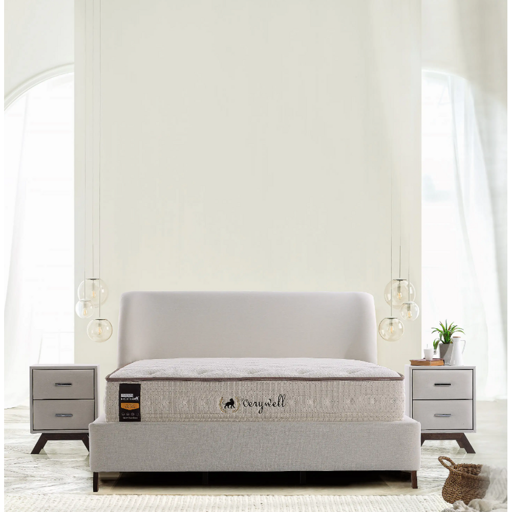 Pat tapitat dublu de lux cu lada si somiera Titanium, 160 cm x 200 cm