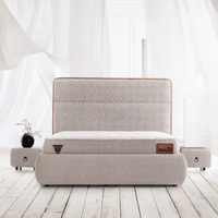 Pat tapitat matrimonial de lux London, 140 cm x 200 cm