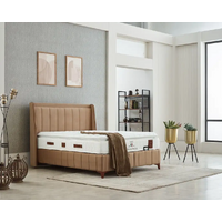 Pat tapițat 2 persoane cu somieră rabatabilă Porto, 160 cm x 200 cm