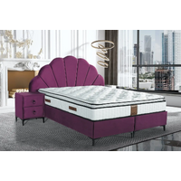 Pat tapițat de lux cu ladă de depozitare Perla, 140 cm x 200 cm