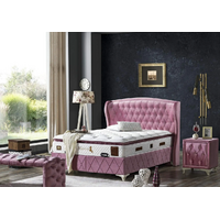 Pat tapițat de lux pentru 2 persoane cu ladă Marisa, 160 cm x 200 cm