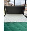 Pat tapitat cu lada de depozitare 160x200 cm saltea inclusa