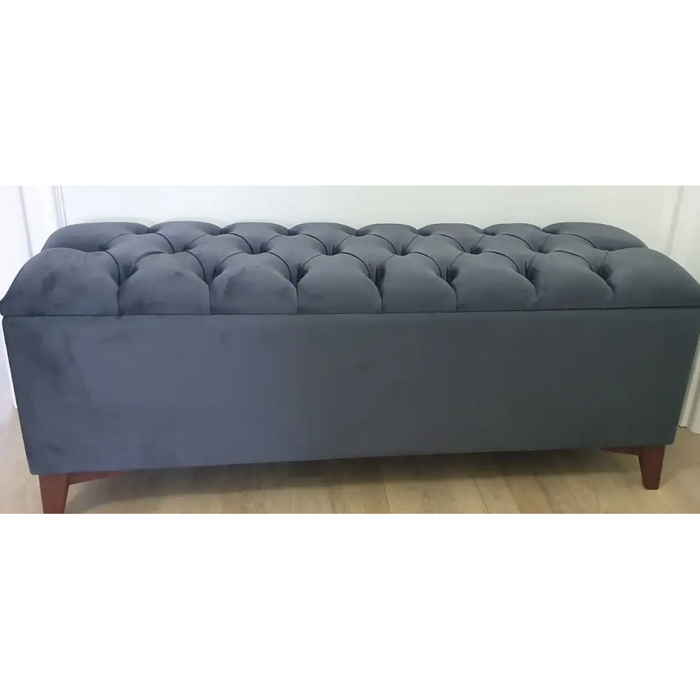 Puf cu lada Chesterfield