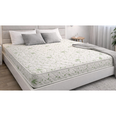 Saltea  cu husă Aloe Vera și plasă de arcuri Bonnell +2 perne cadou