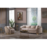 Set canapele fixe si fotolii Chesterfild Ara 3+1+1