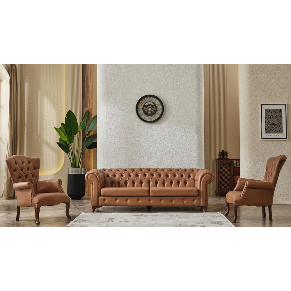 Set canapele si fotolii fixe Imperial Chesterfield 3+1+1