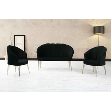 Set canapele si fotolii terasa cu picioare metalice Lara 2+1+1