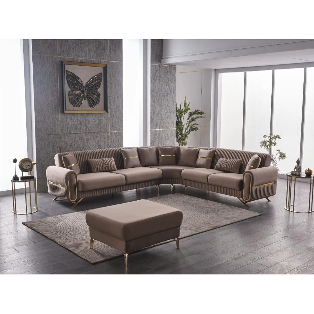 Set coltar extensibil cu taburet Royal