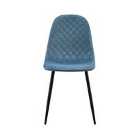 Scaun dining modern catifea blue green