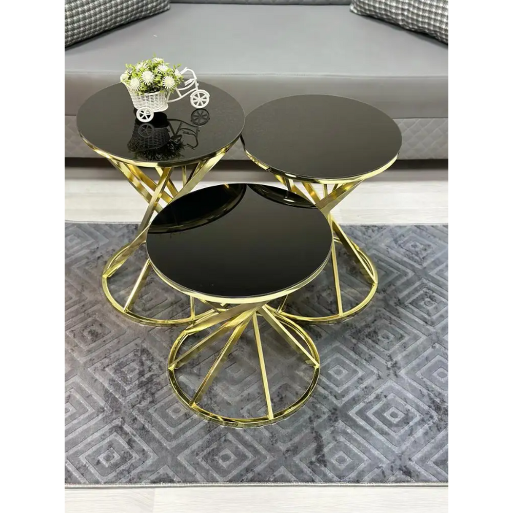 Set Masute de cafea cu 3 piese Lucky