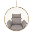 Scaun suspendat, transparent/ auriu/ gri, BUBBLE NEW TIP 1
