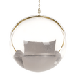 Scaun suspendat, transparent/ auriu/ gri, BUBBLE NEW TIP 1