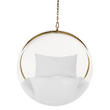 Scaun suspendat, transparent/ auriu/ alb, BUBBLE NEW TIP 1