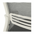 Scaun de birou, plasă gri/ material negru / plastic alb, APOLO 2 NEW