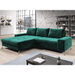 Canapea extensibilă VASAT ROH, stânga, culoare smarald | kondela.ro