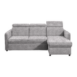 Canapea extensibilă, gri deschis, ALECHANDRO B ROH
