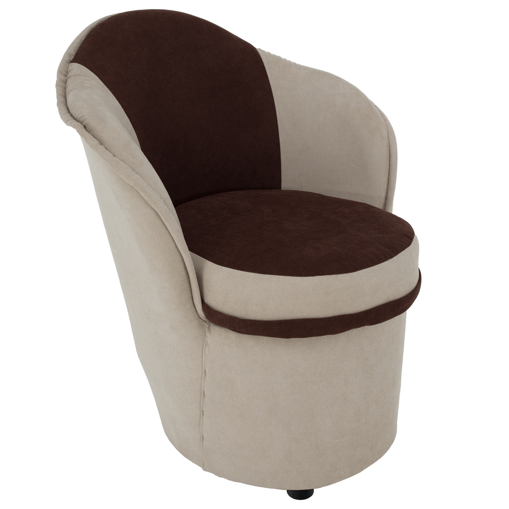 Fotoliu cu spaţiu depozitare, bej/maro, PERSI