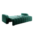 Canapea extensibilă, culoare smarald, PORIMA