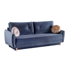 Canapea extensibilă, albastru/roz, AMIR
