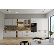Dulap superior, de colţ, alb/stejar artisan, LULA 58x58 GN-90 1F
