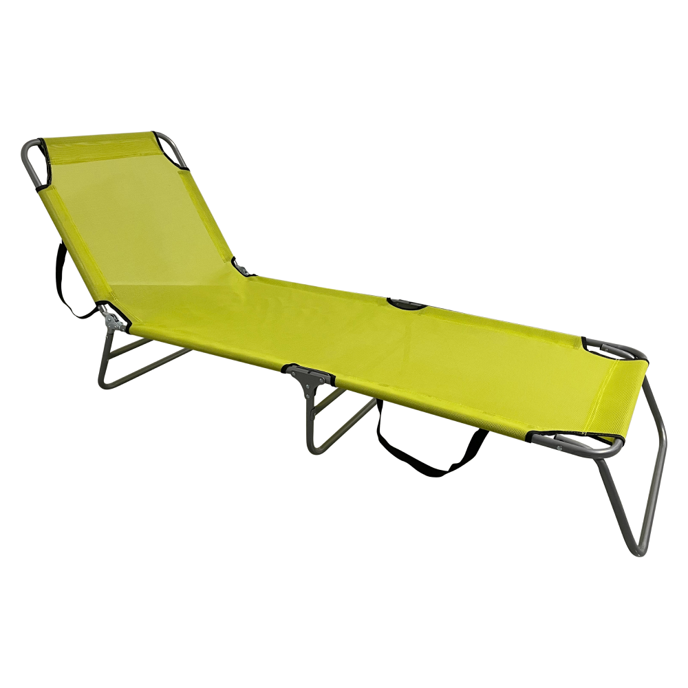 Şezlong de grădină, verde / gri, KELEO