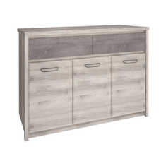 Comodă 3D2S, castan Nairobi / onix, JESI NEW