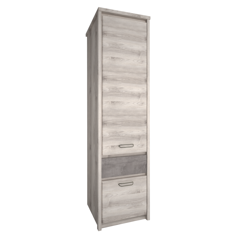 Etajeră 2D1S, castan Nairobi / onix, JESI NEW