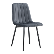 Scaun, material Velvet gri închis/negru, RAMITA TIP 1