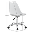 Scaun de birou, alb, DARISA 2 NEW