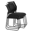 Scaun stivuibil, negru, BARIS