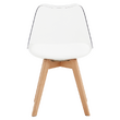 Scaun, transparent, acrilat/piele ecologică/fag, BALI 2 NEW