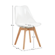 Scaun, transparent, acrilat/piele ecologică/fag, BALI 2 NEW