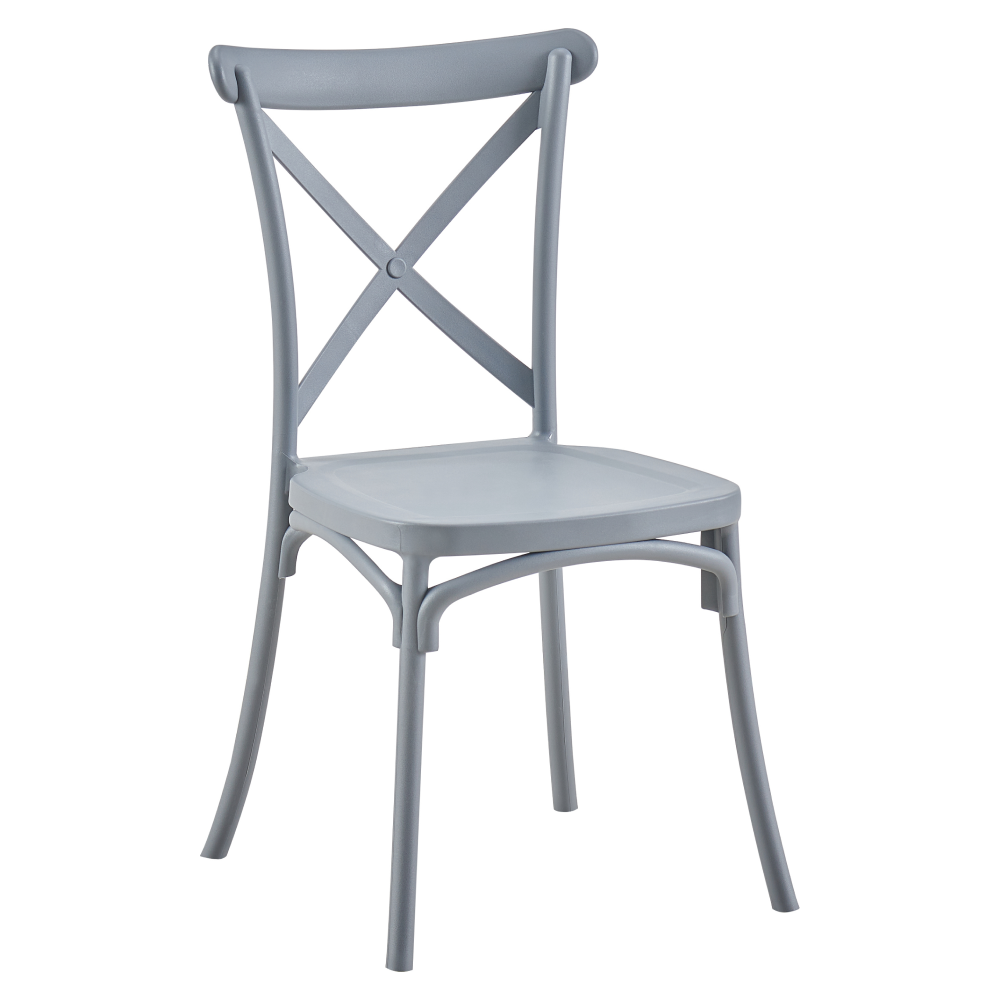 Scaun, pliabil, gri, SAVITA