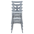Scaun, pliabil, gri, SAVITA